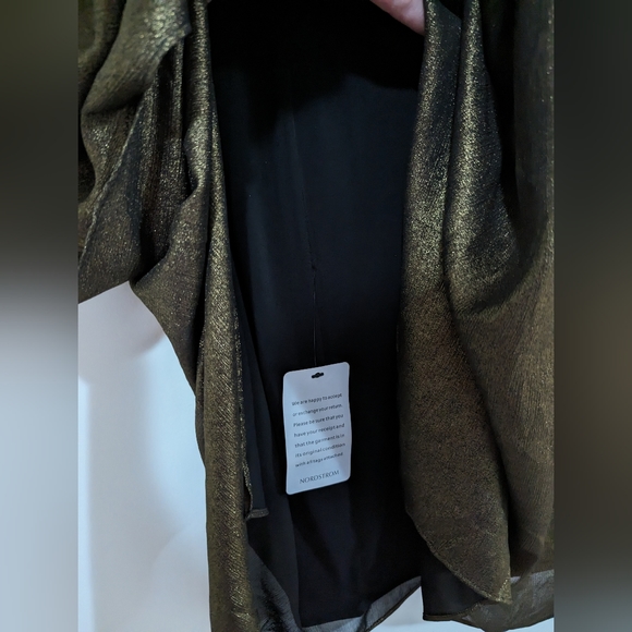 NWT Halston Heritage Metallic One-Shoulder Minidress s:14 - Picture 7 of 9